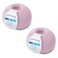 Kalapanta 100 Merino Wool Yarn Extrafine Super Soft Yarn for Knitting Made in Italy by Lana Gatto Super Soft Line Pink5284 2Pack 18 oz 137 yds Each