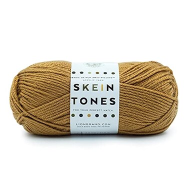 Lion Brand Yarn Basic Stitch AntiPilling Yarn for Crocheting Knitting and Crafts Cedarwood 1 Pack