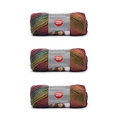 Red Heart Boutique Unforgettable Polo Yarn 3 Pack of 100g35oz Acrylic 4 Medium Worsted 270 Yards KnittingCrochet