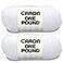 Caron One Pound White Yarn 2 Pack of 454g16oz Acrylic 4 Medium Worsted 812 Yards KnittingCrochet