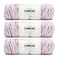 Caron Simply Soft Speckle Wisteria Yarn 3 Pack of 5oz141g Acrylic 4 Worsted Medium 235 Yards Knitting Crochet