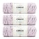 Caron Simply Soft Speckle Wisteria Yarn 3 Pack of 5oz141g Acrylic 4 Worsted Medium 235 Yards Knitting Crochet