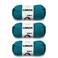 Caron Simply Soft Party Teal Sparkle Yarn 3 Pack of 85g3oz Acrylic 4 Medium Worsted 164 Yards KnittingCrochet