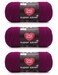 Red Heart Super Saver Mulberry Yarn 3 Pack of 7oz198g Acrylic 4 Medium Worsted 364 Yards KnittingCrochet