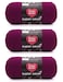 Red Heart Super Saver Mulberry Yarn 3 Pack of 7oz198g Acrylic 4 Medium Worsted 364 Yards KnittingCrochet