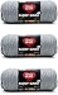 Red Heart Super Saver Dusty Gray Yarn 3 Pack of 198g7oz Acrylic 4 Medium Worsted 364 Yards KnittingCrochet
