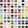 BambooMN JubileeYarn Bamboo Cotton Sport Yarn 50gSkein Variety Pack 12 Skeins