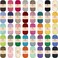 BambooMN JubileeYarn Bamboo Cotton Sport Yarn 50gSkein Variety Pack 12 Skeins