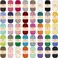 BambooMN JubileeYarn Bamboo Cotton Sport Yarn 50gSkein Variety Pack 12 Skeins