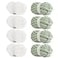 HOMBYS Chunky Chenille Yarn for Crocheting Super Bulky Jumbo Yarn for Hand Knitting 34 Thick Soft Plush Yarn for Blankets 8 Skein Pack 27 yds 8 oz Each Multi Assorted White Sage Green