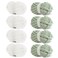 HOMBYS Chunky Chenille Yarn for Crocheting Super Bulky Jumbo Yarn for Hand Knitting 34 Thick Soft Plush Yarn for Blankets 8 Skein Pack 27 yds 8 oz Each Multi Assorted White Sage Green