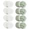 HOMBYS Chunky Chenille Yarn for Crocheting Super Bulky Jumbo Yarn for Hand Knitting 34 Thick Soft Plush Yarn for Blankets 8 Skein Pack 27 yds 8 oz Each Multi Assorted White Sage Green