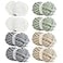 HOMBYS Chunky Chenille Yarn for Crocheting Super Bulky Jumbo Yarn for Hand Knitting 34 Thick Soft Yarn for Blankets 8 Skein Pack 27 yds 8 oz Each Multi Assorted Cream Khaki Sage Grey