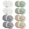 HOMBYS Chunky Chenille Yarn for Crocheting Super Bulky Jumbo Yarn for Hand Knitting 34 Thick Soft Yarn for Blankets 8 Skein Pack 27 yds 8 oz Each Multi Assorted Cream Khaki Sage Grey
