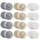 HOMBYS Chunky Chenille Yarn for Crocheting Super Bulky Jumbo Yarn for Hand Knitting 34 Thick Soft Plush Yarn for Blankets 12 Skein Pack 27 yds 8 oz Each Multi Assorted Cream Grey Khaki