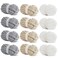 HOMBYS Chunky Chenille Yarn for Crocheting Super Bulky Jumbo Yarn for Hand Knitting 34 Thick Soft Plush Yarn for Blankets 12 Skein Pack 27 yds 8 oz Each Multi Assorted Cream Grey Khaki