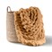 Adyrescia Chunky Knit Blanket Throw 100 Hand Knit with Jumbo Chenille Yarn 50x60 Caramel Brown