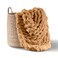 Adyrescia Chunky Knit Blanket Throw 100 Hand Knit with Jumbo Chenille Yarn 50x60 Caramel Brown
