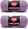 Red Heart Super Saver Jumbo Orchid Yarn 2 Pack of 396g14oz Acrylic 4 Medium Worsted 744 Yards KnittingCrochet