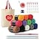 Red Heart Super Saver Yarn Stitchers Kit 12 Balls 1 Tote Bag 1 Knitting Needle 1 Crochet Hook 1 Measuring Tape 1 Knit Counter