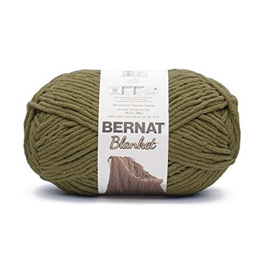 Bernat Blanket Yarn Olive