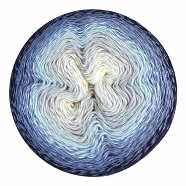 Scheepjes Whirl 1 x 1000 m 1094 yd 755 Blueberry Bambam CottonAcrylic Gradient Yarn