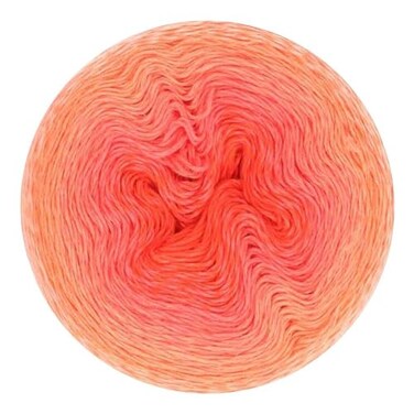 Scheepjes Whirl 1 Cake 1000 m 1094 yd Yarn 557 Coral Catastrophe CottonAcrylic Gradient