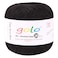 golo Black Cotton Yarn Size 20 for Hand Knitting and Crochet 901 Black Yarn