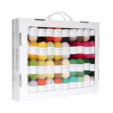 Scheepjes Metropolis Color Pack 80 x 10 g WoolNylon Mini Skeins Pack of 1