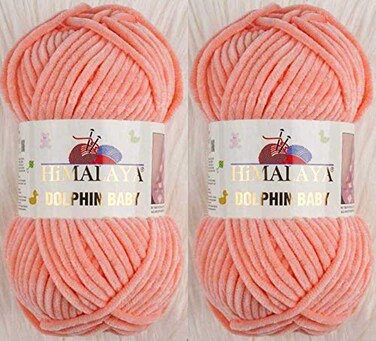 Himalaya Yarn Dolphin Baby 2 Skeins 264 Yards 2x100gram Super Bulky Baby Blanket Yarn 80323