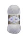 Alize Diva Silk Effect 100 Microfiber Acrylic Yarn 1 Ball skeins 100gr 383yds 168 Light Grey