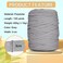 SIMEIQI 400g TShirt Elastic Fabric Crochet Cloth Yarn for DIY Knitting 130 Yards Spaghetti Thick Knitting Yarn for Hand DIY Bag Basket Cushion Crocheting Projects Home Decor Grey