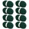 Hombys Dark Green Chunky Chenille Yarn for Crocheting and Knitting Super Bulky Thick Fluffy Yarn for Hand Knitting Blanket Soft Plush Yarn 8 Jumbo Pack 27 yds 8 oz Each Skein