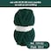 Hombys Dark Green Chunky Chenille Yarn for Crocheting and Knitting Super Bulky Thick Fluffy Yarn for Hand Knitting Blanket Soft Plush Yarn 8 Jumbo Pack 27 yds 8 oz Each Skein
