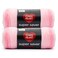 Red Heart Super Saver Jumbo Light Pink Yarn 2 Pack of 10oz283g 100 Acrylic 4 Worsted Medium 482 Yards KnittingCrochet