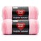 Red Heart Super Saver Jumbo Light Pink Yarn 2 Pack of 10oz283g 100 Acrylic 4 Worsted Medium 482 Yards KnittingCrochet