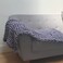 Adyrescia Chunky Knit Blanket Throw 100 Hand Knit with Jumbo Chenille Yarn 30x40 Lilac Gray