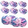 HouseABC Chunky Yarn for Hand Knitting Crocheting Mixed Color Soft Bulky Jumbo Yarn for Blankets Scarves DIY Projects 8Pack Blue Purple Pink