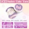 Lpalats Ombre Yarn for Crocheting 4x100g Soft 60 Cotton 40 Acrylic Yarn 962 Yds Gradient Cake Yarns for Knitting Shawls Blankets Sweater with 2 Crochet Hooks 4 Purple Gradient