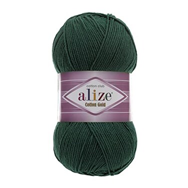Alize 55 Cotton 45 Acrylic Cotton Gold Yarn 1 SkeinBall 100 gr 360 yds 426 Green