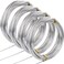 AConnet 4 Pack 14 Gauge Aluminum Wire 1312 Feet Silver Aluminum Wire 2mm Craft Armature Wires Bendable Metal Wires for Making Beading Jewelry Craft Dolls Skeleton DIY Crafts 328 Per Roll