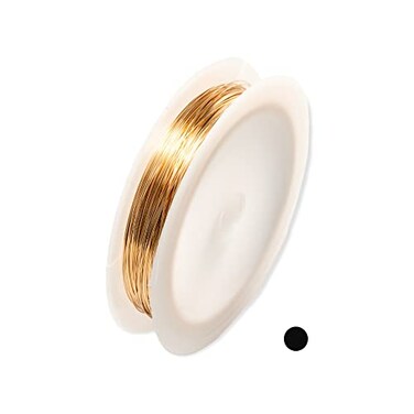 CRAFT WIRE 26 Gauge 1420 Yellow Gold Filled Wire Half Hard Round 14K Gold Filled Made in USA 25FT by