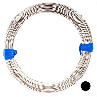CRAFT WIRE 925 Sterling Silver Wire Half Hard Round Made in USA by 1 Foot 14 Gauge