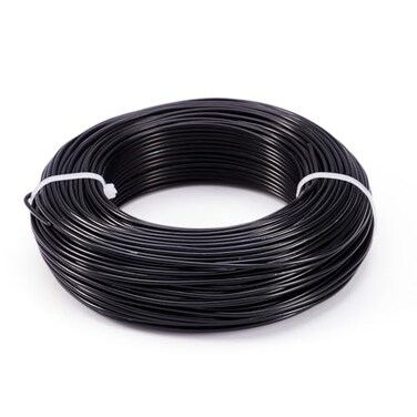 Fashewelry 180 Feet 12 Gauge Aluminum Wire Black Bendable Metal Craft Wire for Beading Jewelry Craft Making