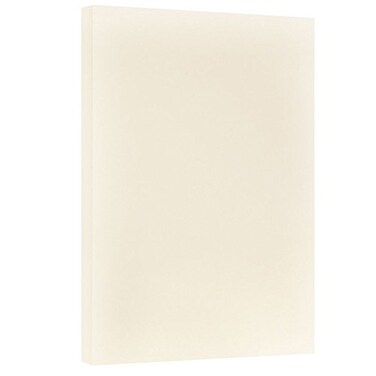 JAM PAPER Vellum Bristol 65lb Cardstock 11 x 17 Ledger Size Coverstock 147 gsm Creme 50 Tabloid SheetsPack