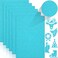 Twavang 24 Sheets Light Blue Glitter Cardstock Paper A4 Premium Sparkly Paper for Scrapbook DIY Projects Party Decoration Gift Box Wrapping 250GSM92lb