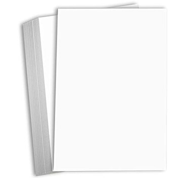 Hamilco White Cardstock Thick 11x17 Paper Heavy Weight 100 lb Cover Card Stock 50 Pack