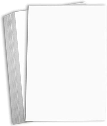 Hamilco White Cardstock Thick 11x17 Paper Heavy Weight 100 lb Cover Card Stock 25 Pack
