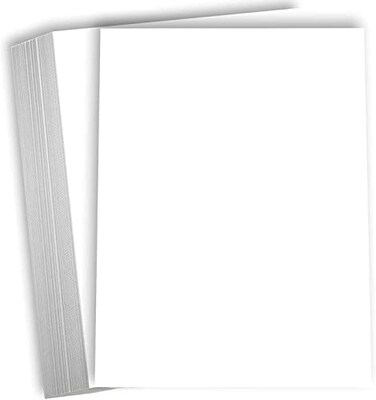 Hamilco White Cardstock 8 x 10 Blank 80 lb Cover Card Stock 50 Pack