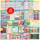 Simply magic 32 Set of 59 Educational Posters for Kids 17x11 Multiplication Chart ABC World USA Map Periodic Table Division Homeschool Supplies 17x11